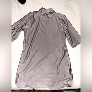 Large Skin Tight Silver Dress